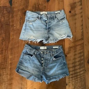 Aritzia denim Forum The Ex boyfriend shorts